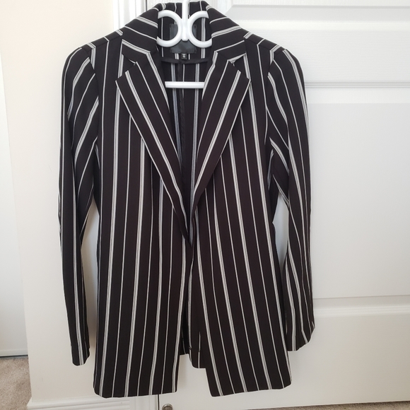 Dynamite Pinstripe Open Blazer XS - Picture 2 of 7